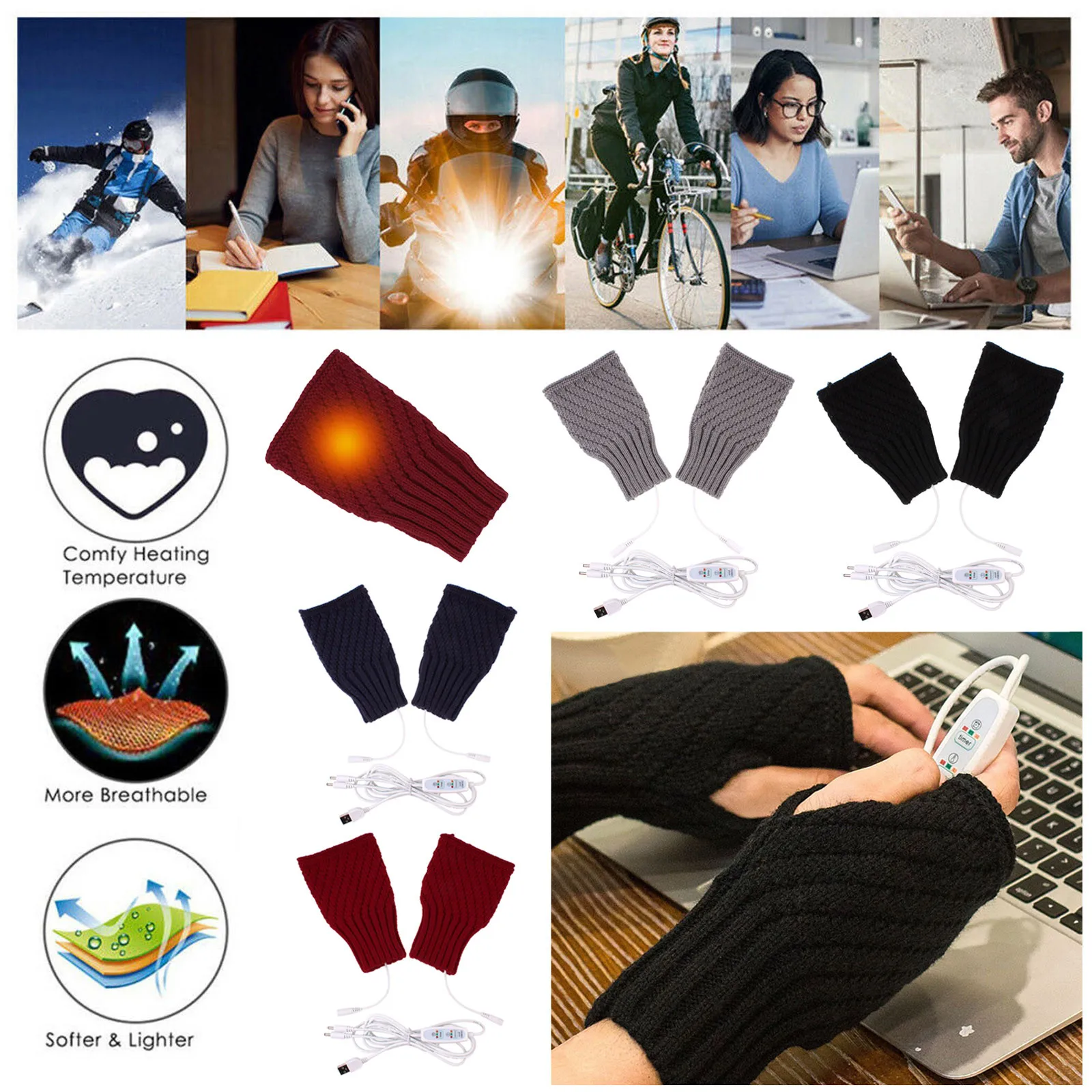 Warm Wool USB Heating Adult Gloves Autumn And Winter Solid Color Half Finger Gloves For Men And Women USB-
Warm Wool USB Heating Adult Gloves Autumn And Winter Solid Color Half Finger Gloves For Men And Women USB-