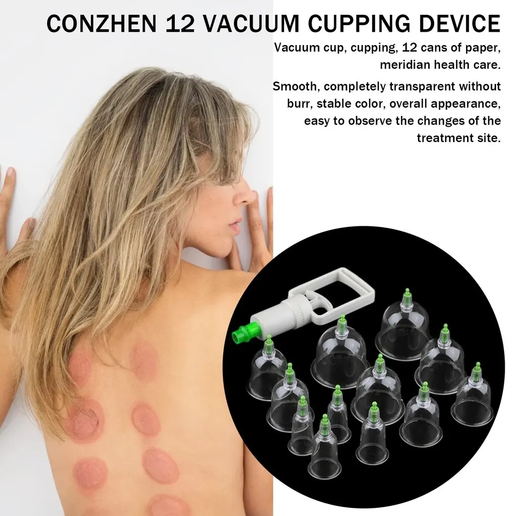12 Cans Vacuum Cupping Massage Set Chinese Medicine Physiotherapy Healthy Care Anti-Cellulite Suction Cups For Body Massager
12 Cans Vacuum Cupping Massage Set Chinese Medicine Physiotherapy Healthy Care Anti-Cellulite Suction Cups For Body Massager