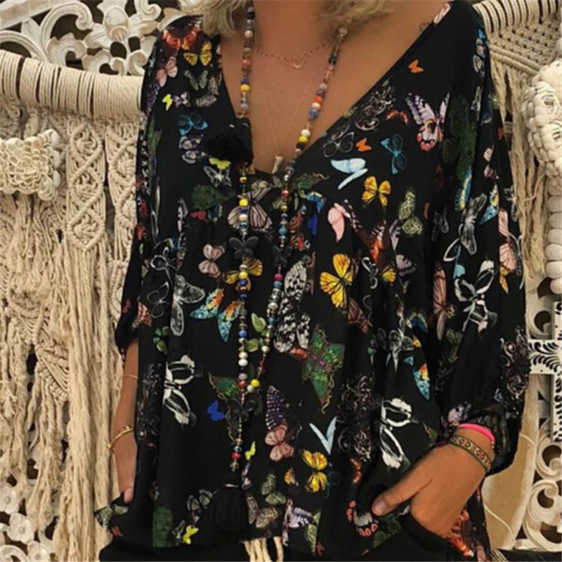 Autumn Women Blouse Plus Size Women Blouses Floral Clothing Long Sleeve Blouse V Neck Shirt Tops Womens Tops And Blouses
Autumn Women Blouse Plus Size Women Blouses Floral Clothing Long Sleeve Blouse V Neck Shirt Tops Womens Tops And Blouses