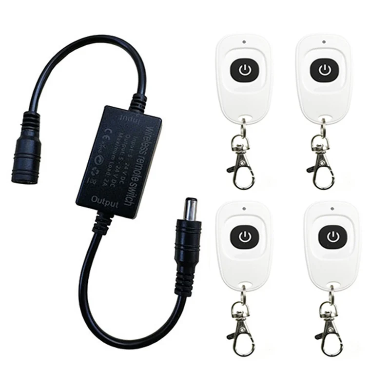 433mhz LED Light strip Remote Switch kitchen 3A DC 5V 12V 24V Desk Table Reading Lamp RF Wireless Remote Control Switch
433mhz LED Light strip Remote Switch kitchen 3A DC 5V 12V 24V Desk Table Reading Lamp RF Wireless Remote Control Switch