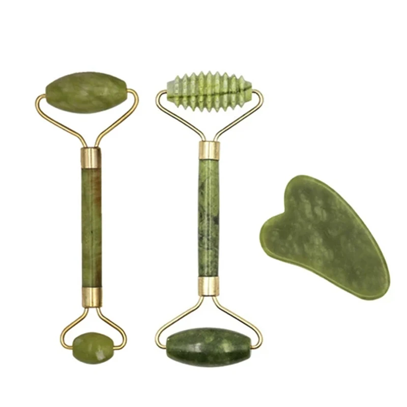 1 Set Facial Massage Roller Guasha Board Double Heads Natural Jade Stone Face Lift Body Skin Slimming Neck Thin Lift Relaxation
1 Set Facial Massage Roller Guasha Board Double Heads Natural Jade Stone Face Lift Body Skin Slimming Neck Thin Lift Relaxation