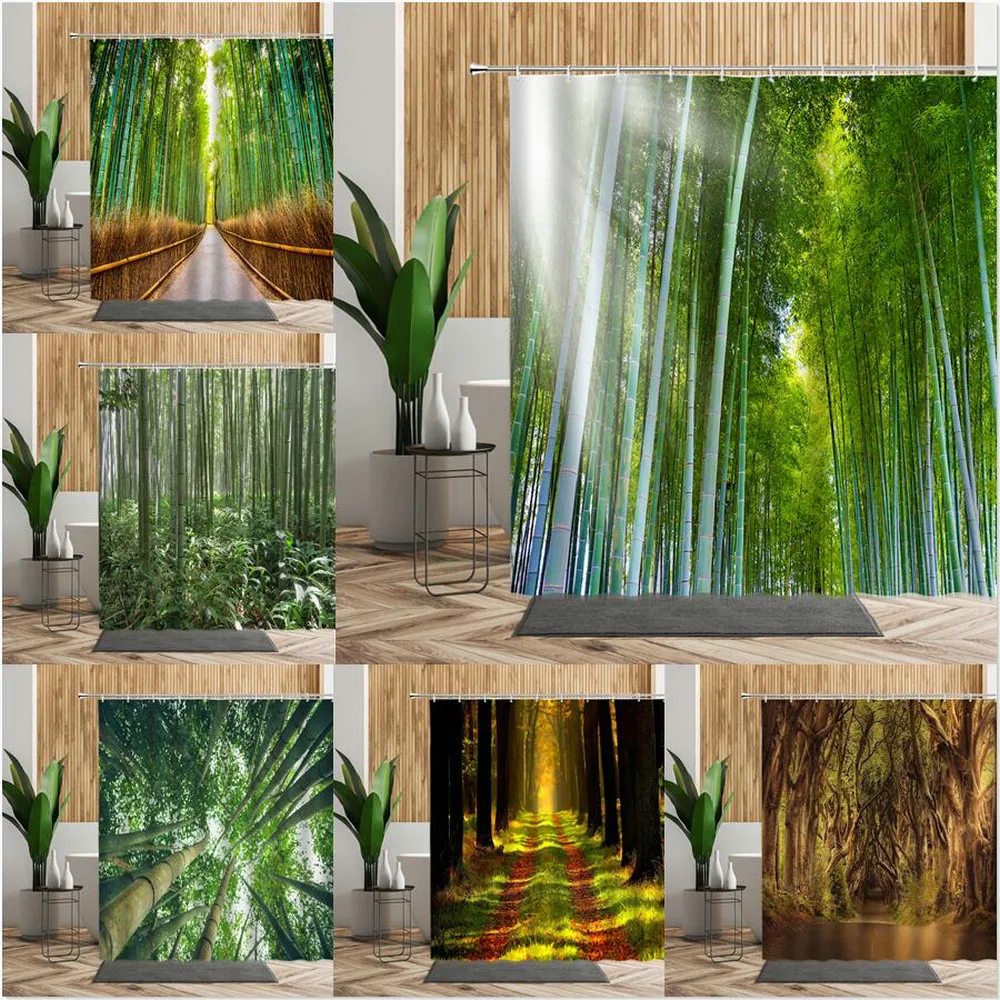 3D Green Bamboo Summer Shower Curtain Plant Forest Scenic Bath Screen Living Room Hanging Cloth Bathroom Curtain Home Wall Decor
3D Green Bamboo Summer Shower Curtain Plant Forest Scenic Bath Screen Living Room Hanging Cloth Bathroom Curtain Home Wall Decor