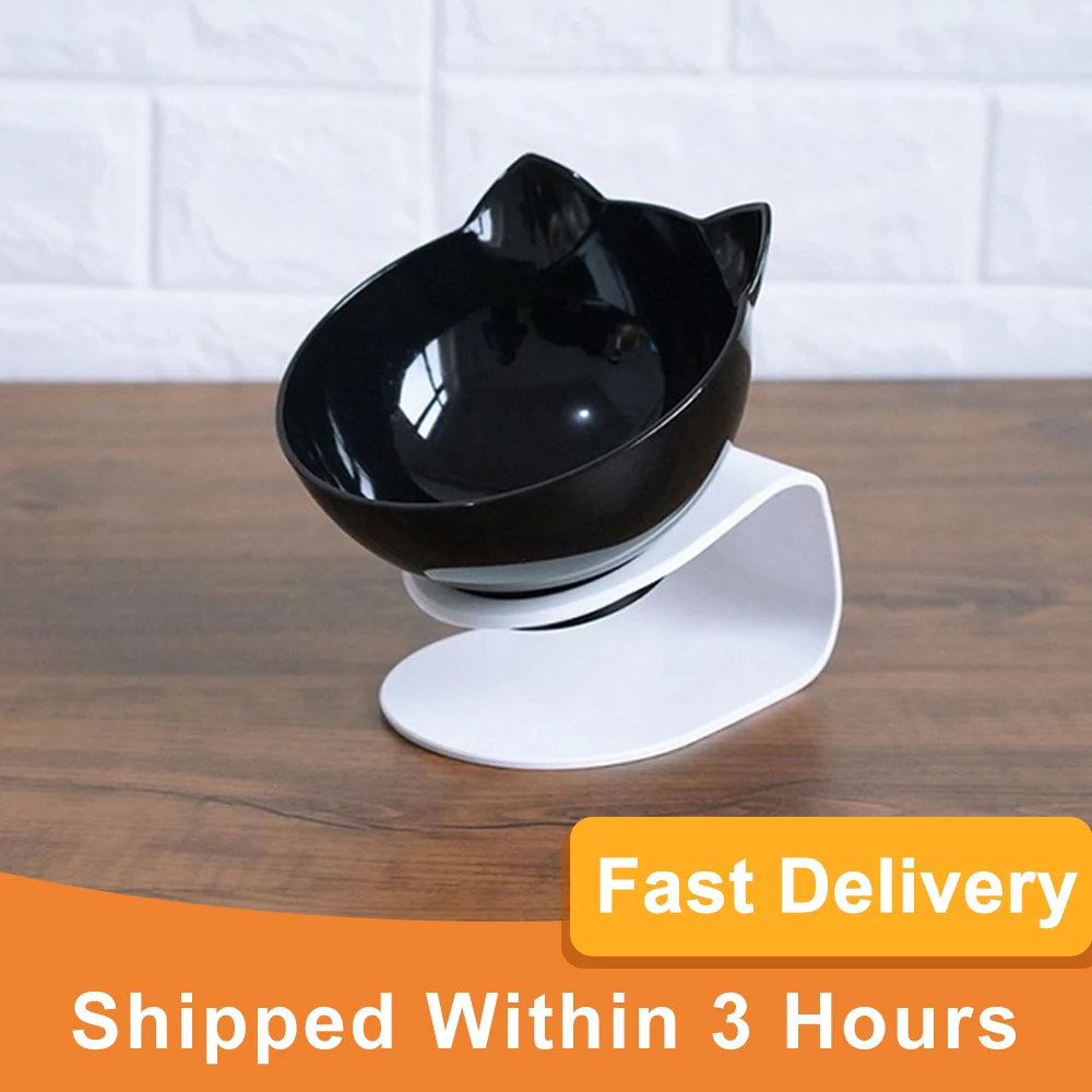 Non-slip Cat Bowls Double Bowls With Raised Stand Pet Food & Water Bowls For Cats Feeders Pet Products Cat Bowl Fast Delivery 
Non-slip Cat Bowls Double Bowls With Raised Stand Pet Food & Water Bowls For Cats Feeders Pet Products Cat Bowl Fast Delivery