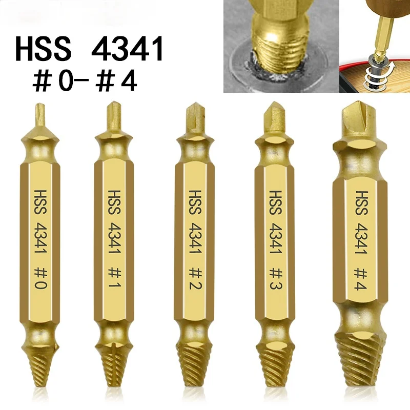 5pcs/box Damaged Screw Extractor Drill Bit Set Easily Take Out Broken Screw Bolt Remover Stripped Screws Remover Extractor Tools
5pcs/box Damaged Screw Extractor Drill Bit Set Easily Take Out Broken Screw Bolt Remover Stripped Screws Remover Extractor Tools