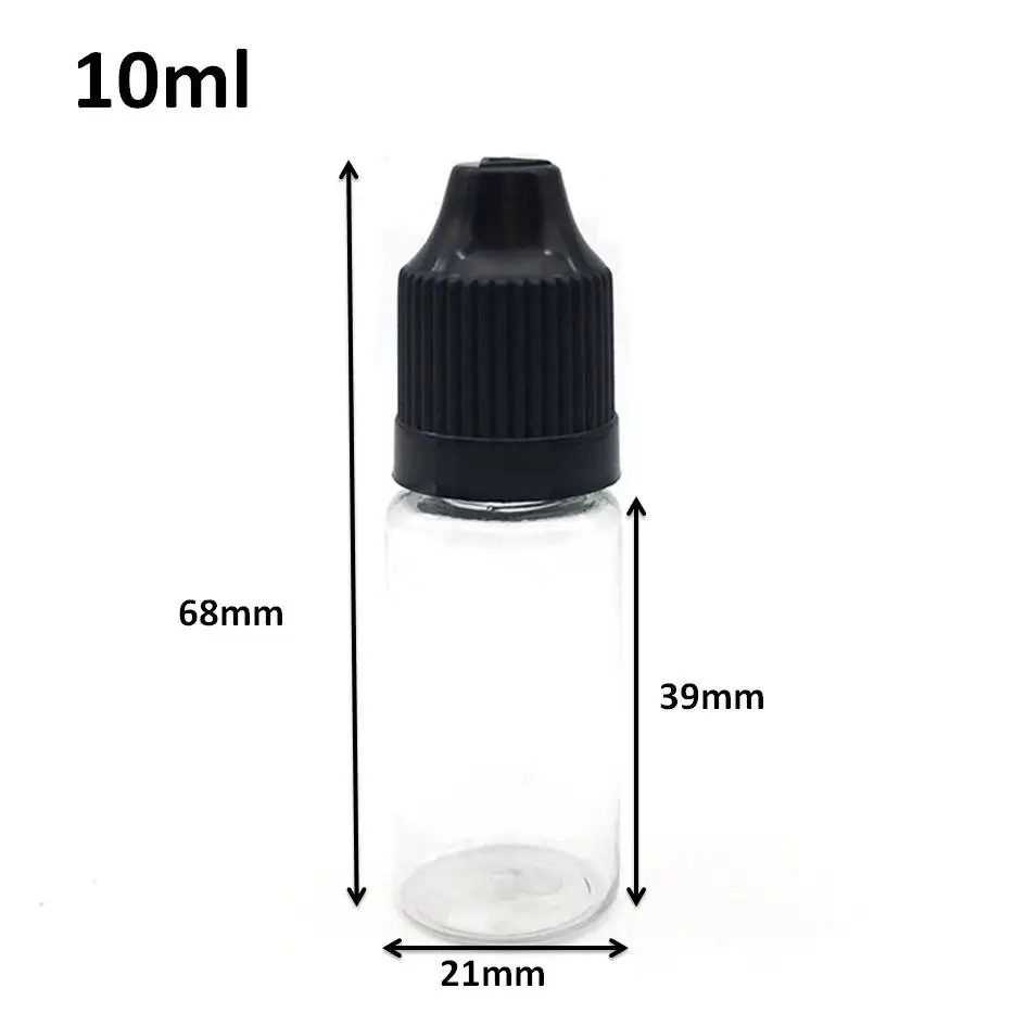 50pcs 10ml Clear Empty PET Plastic Bottle E Liquid Dropper Bottles With Childproof Cap Vial
50pcs 10ml Clear Empty PET Plastic Bottle E Liquid Dropper Bottles With Childproof Cap Vial