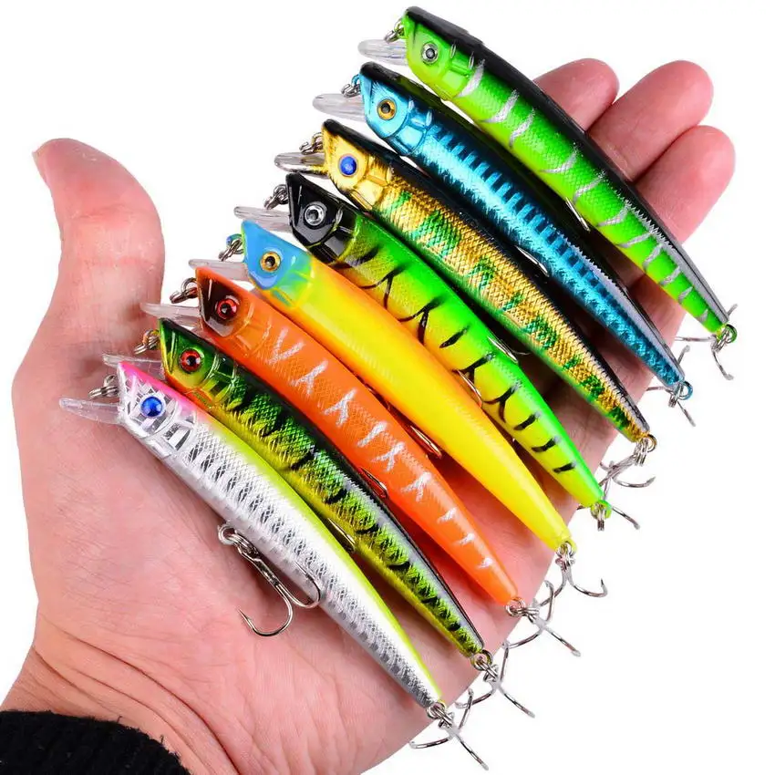 43 шт смешанные рыболовные приманки для моря набор Minnow Crank Popper приманка ловли