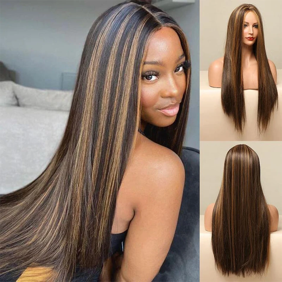 Highlight Wig #4/27 Honey Blonde Lace Front Wigs Human Hair Ombre Brown Silky Straight 13x4/5x5 Lace Closure Wigs Pre Plucked
Highlight Wig #4/27 Honey Blonde Lace Front Wigs Human Hair Ombre Brown Silky Straight 13x4/5x5 Lace Closure Wigs Pre Plucked