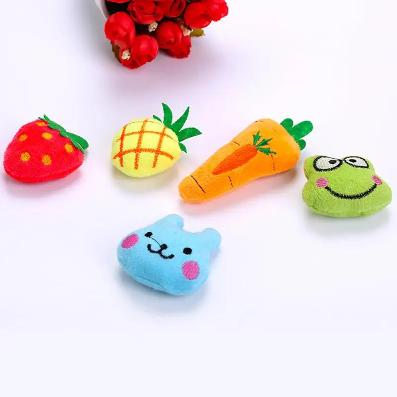 2 шт. звучащая игрушка для щенка жевательной собаки фрукты овощи курица барабан