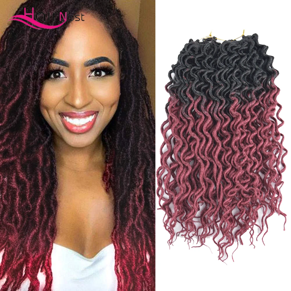 Hair Nest Faux Curly Locs Crochet Hair Braids Curly style 16 inches Synthetic Braiding Hair Ombre Color 24 Roots Hair
Hair Nest Faux Curly Locs Crochet Hair Braids Curly style 16 inches Synthetic Braiding Hair Ombre Color 24 Roots Hair
