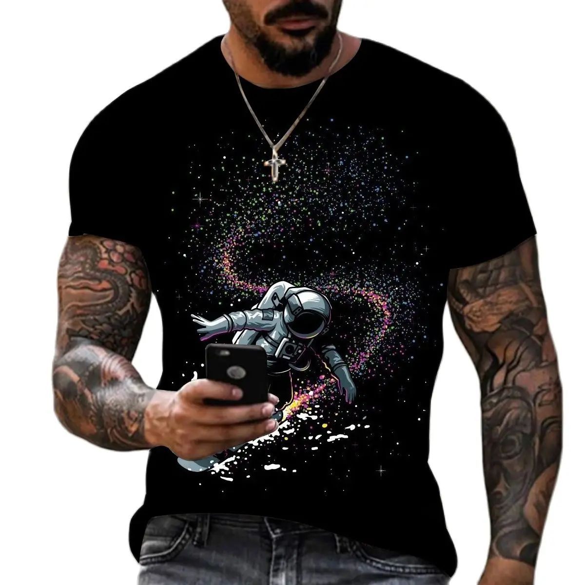 Summer Oversized Men's 3D Printing Fashion Men's Top Short Sleeve T-Shirt Casual Loose Youth Vitality t-Shirt Men's 110-6xl
Summer Oversized Men's 3D Printing Fashion Men's Top Short Sleeve T-Shirt Casual Loose Youth Vitality t-Shirt Men's 110-6xl