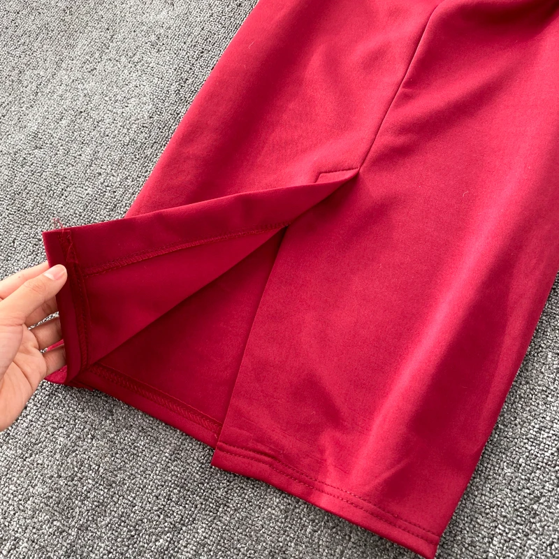 Solid V-Neck Puff Sleeve Bodycon Dress Spring Autumn Club Party Midi Dress Robe Femme 2021 Elegant French Women Dress
Solid V-Neck Puff Sleeve Bodycon Dress Spring Autumn Club Party Midi Dress Robe Femme 2021 Elegant French Women Dress