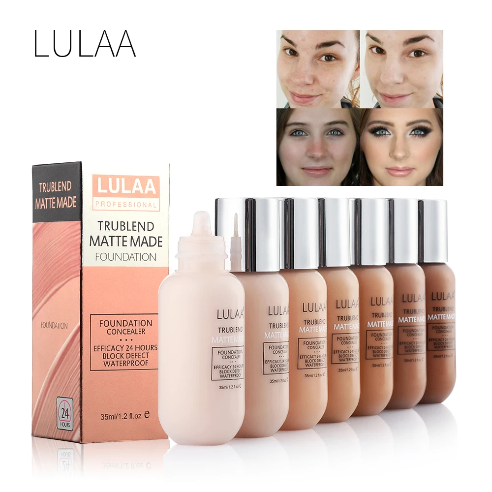 LULAA 35ml Base Makeup Foundation Long-lasting Full Coverage Face Concealer Matte Cushion Liquid Foundation Korean Cosmetic
LULAA 35ml Base Makeup Foundation Long-lasting Full Coverage Face Concealer Matte Cushion Liquid Foundation Korean Cosmetic