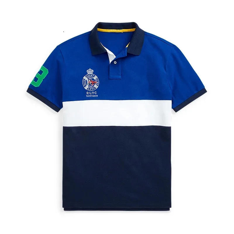 Ralp 100% Cotton Embroidery Polo Shirt for Men Short-sleeved Solid Color Big Horse Men's Polos Quality Summer Brand Men Clothing
Ralp 100% Cotton Embroidery Polo Shirt for Men Short-sleeved Solid Color Big Horse Men's Polos Quality Summer Brand Men Clothing