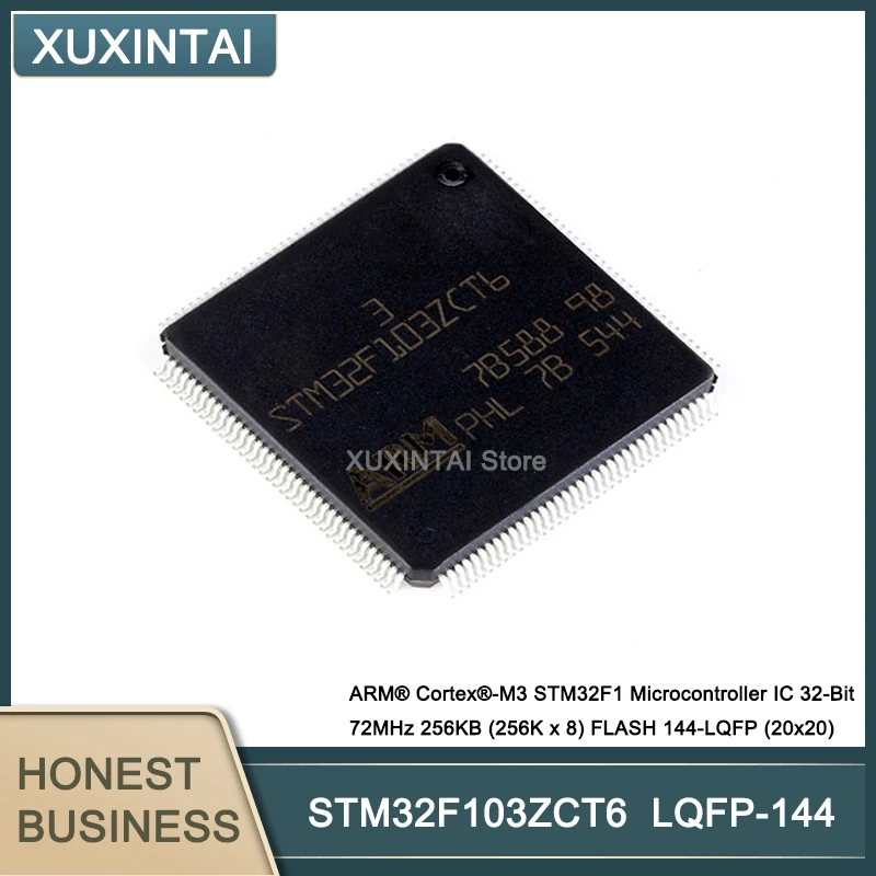 

5Pcs/Lot New Original STM32F103ZCT6 STM32F103 MCU Microcontroller IC 32-Bit 72MHz 256KB (256K x 8) FLASH 144-LQFP (20x20)