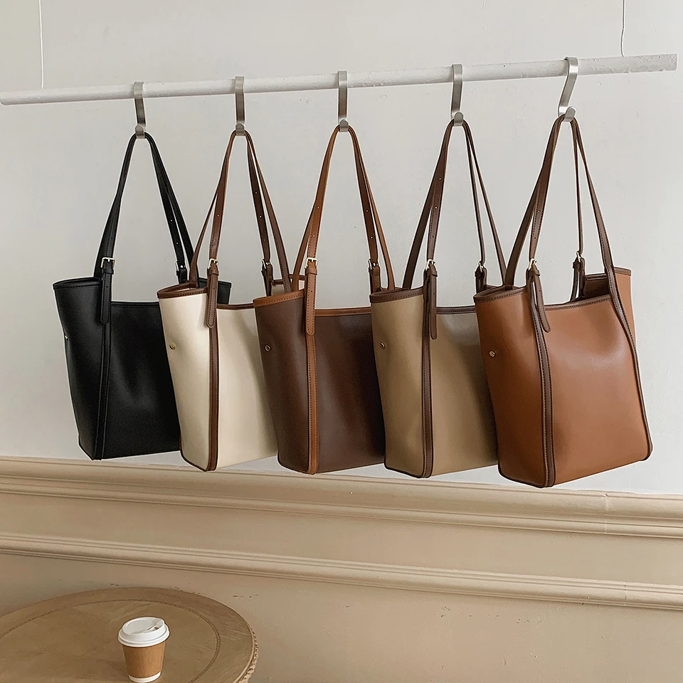 Сумка-тоут женская из экокожи, с верхними ручками 
Сумка-тоут женская из экокожи, с верхними ручками