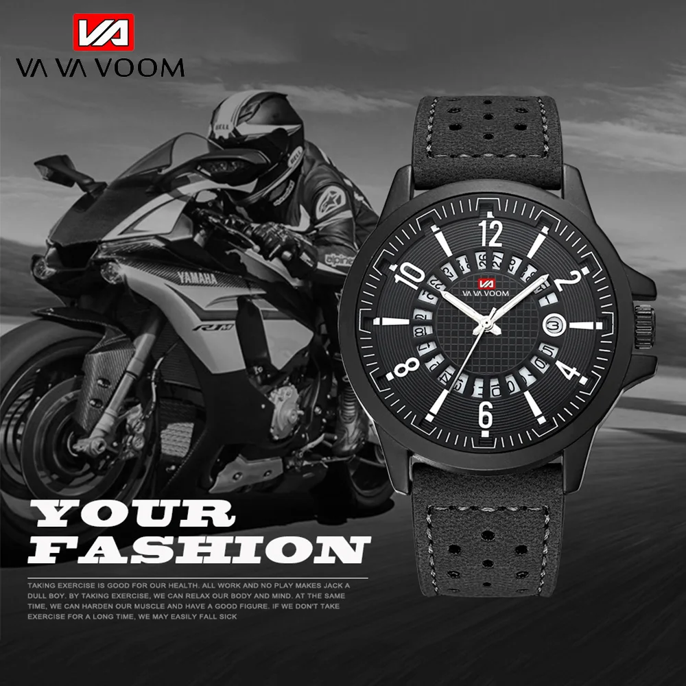 VAVA VOOM Men's Business Fashion Brand Quartz Watches Creative Dial Sports Watches Men Date Water proof Clock Relogio Masculino
VAVA VOOM Men's Business Fashion Brand Quartz Watches Creative Dial Sports Watches Men Date Water proof Clock Relogio Masculino