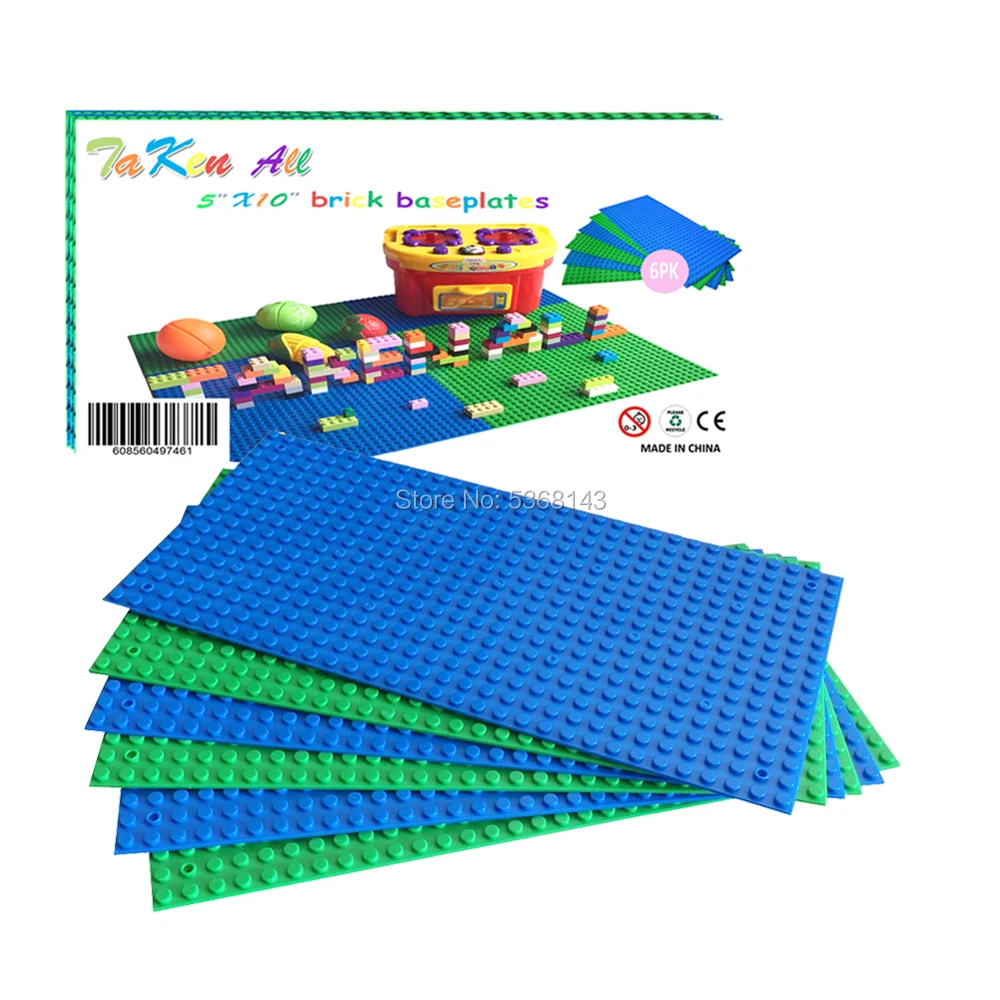 Building Bricks Block Base Plates - Variety Pack 5" x 10" Baseplates Compatible with Major Brands
Building Bricks Block Base Plates - Variety Pack 5" x 10" Baseplates Compatible with Major Brands