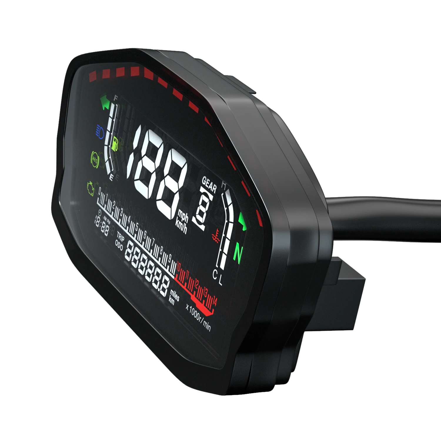Motorcycle LCD Color Display Odometer Tachometer Refitted LCD Digital Meter Speed Water Temperature ABS Oil Meter
Motorcycle LCD Color Display Odometer Tachometer Refitted LCD Digital Meter Speed Water Temperature ABS Oil Meter