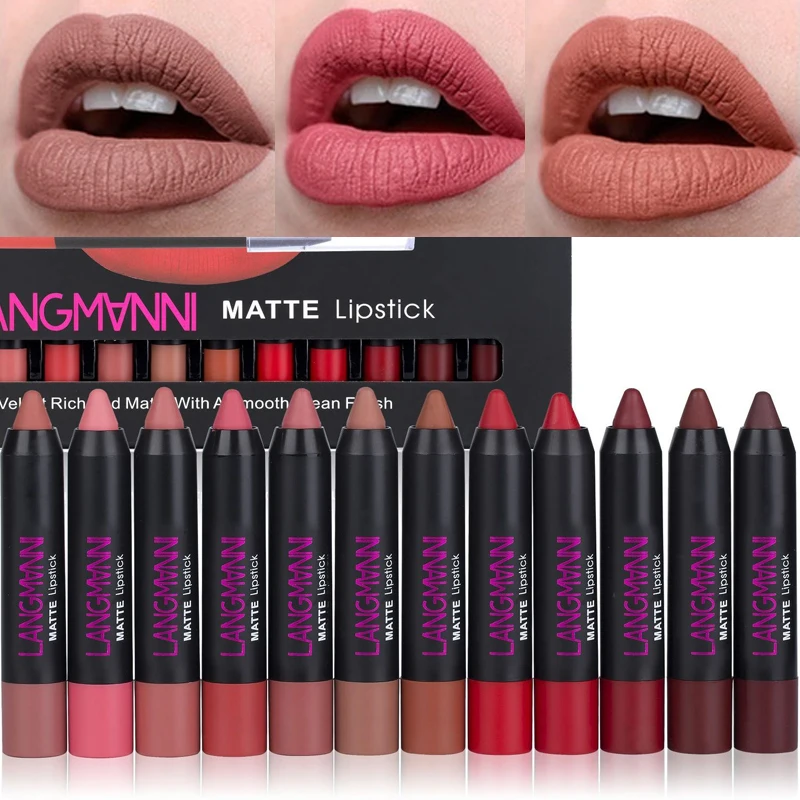 12PCS/Set Lipstick Waterproof Long Lasting Moisturizing Nude Matte Velvet Lipgloss Makeup Kit Brown Lip Tint Lipstick Pencil
12PCS/Set Lipstick Waterproof Long Lasting Moisturizing Nude Matte Velvet Lipgloss Makeup Kit Brown Lip Tint Lipstick Pencil