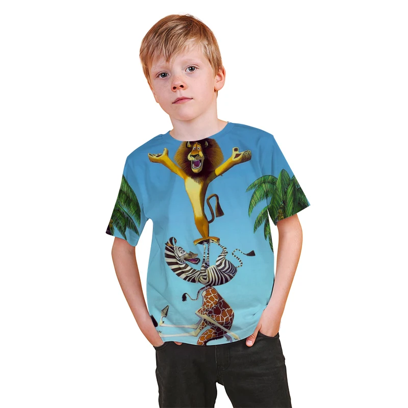 Kids Girls 3D T Shirt Summer Baby Boys Animals Of Madagascar Tops Toddler Tees Clothes Children Clothing T-shirts Short Sleeve 
Kids Girls 3D T Shirt Summer Baby Boys Animals Of Madagascar Tops Toddler Tees Clothes Children Clothing T-shirts Short Sleeve