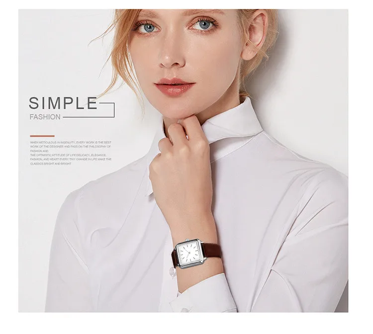Simple Watches Women Square Dial Quartz Wristwatch Stainless Steel Watchband Leather Dress Casual Ladies Clock montre femme
Simple Watches Women Square Dial Quartz Wristwatch Stainless Steel Watchband Leather Dress Casual Ladies Clock montre femme