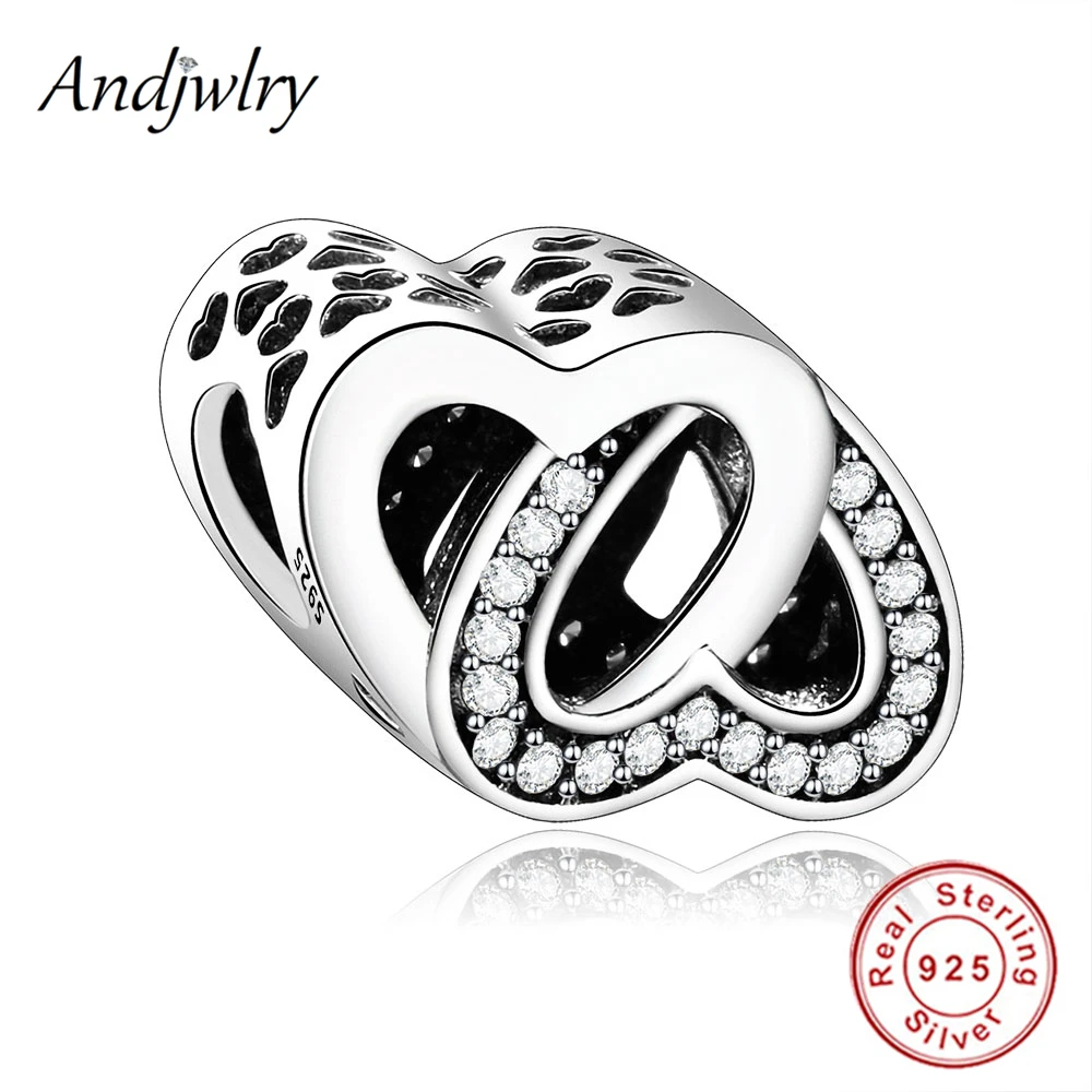 925 Sterling Silver Beads Double Love Hearts Beads Fit Original Pandora Charms Bracelet 925 Silver DIY Jewelry Wedding Berloque 
925 Sterling Silver Beads Double Love Hearts Beads Fit Original Pandora Charms Bracelet 925 Silver DIY Jewelry Wedding Berloque