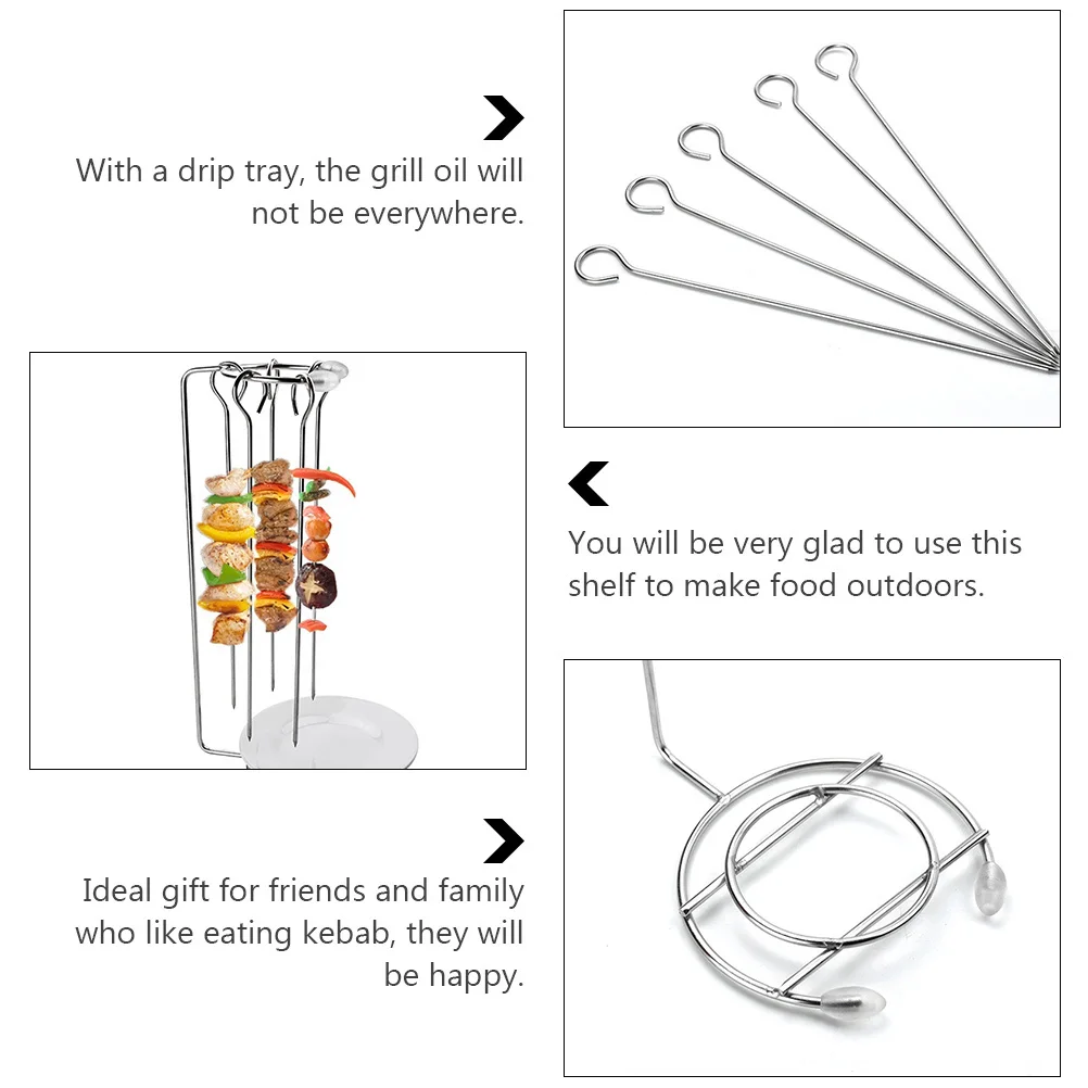 2 Sets Stainless Steel Barbecue Barbecue Pick Hanging Rack Barbecue Hanger Stick Rack Mutton Stick Rack Barbecue Stick Rack
2 Sets Stainless Steel Barbecue Barbecue Pick Hanging Rack Barbecue Hanger Stick Rack Mutton Stick Rack Barbecue Stick Rack