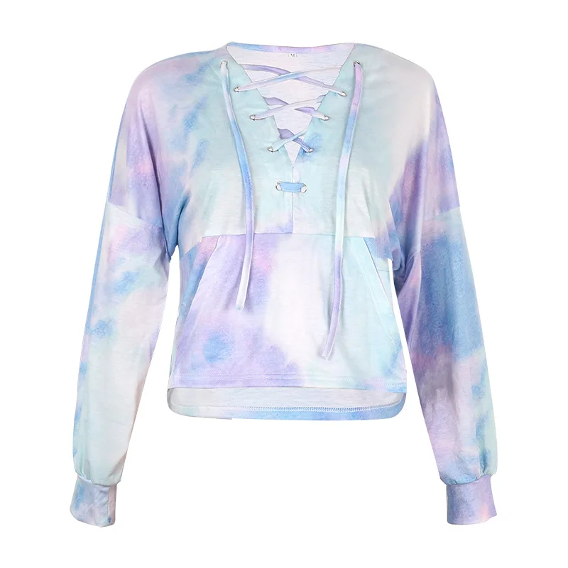 New2021 European And American Autumn And Winter New Popular Tie Dye Printing Long Sleeve Hooded Lace Up Sweater Om9464
New2021 European And American Autumn And Winter New Popular Tie Dye Printing Long Sleeve Hooded Lace Up Sweater Om9464