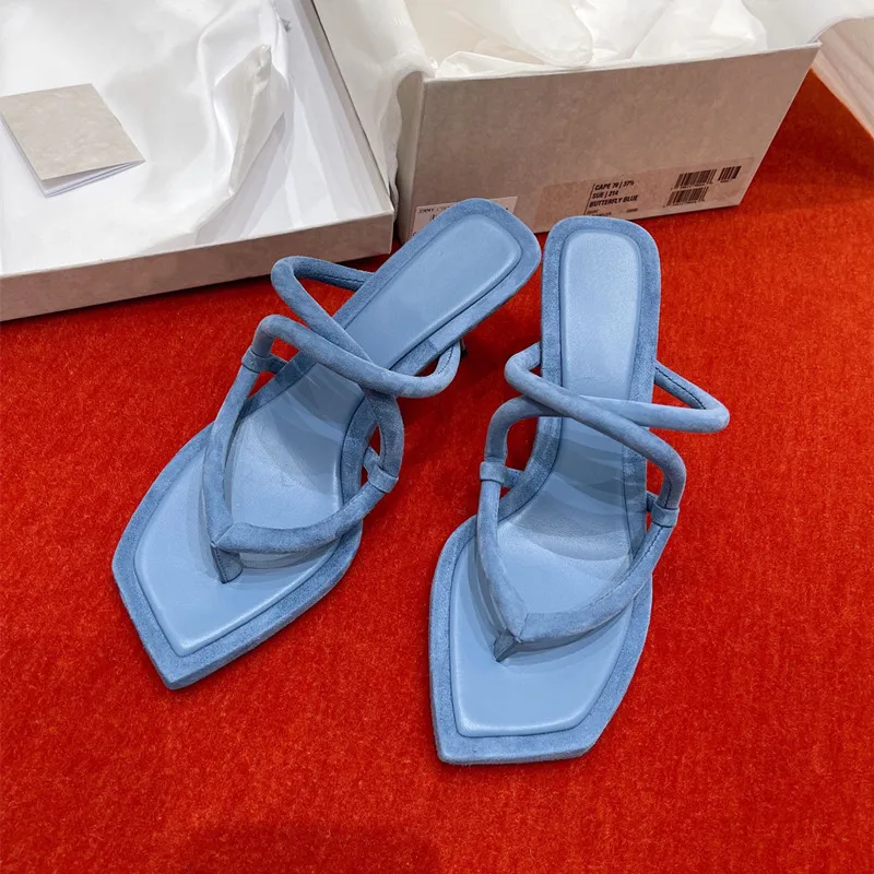 Women Simple Style Slippers High Heels Opened Toe Sexy Woman Slides New Shoes for Women Women Genuine Leather Flip Flops New
Women Simple Style Slippers High Heels Opened Toe Sexy Woman Slides New Shoes for Women Women Genuine Leather Flip Flops New