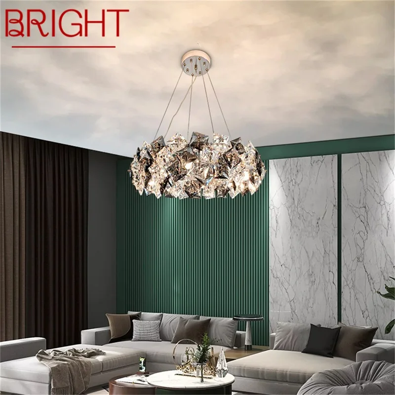 BRIGHT Pendant Light Postmodern Luxury Crystal LED Lamp Fixture For Home Dining Living Room
BRIGHT Pendant Light Postmodern Luxury Crystal LED Lamp Fixture For Home Dining Living Room
