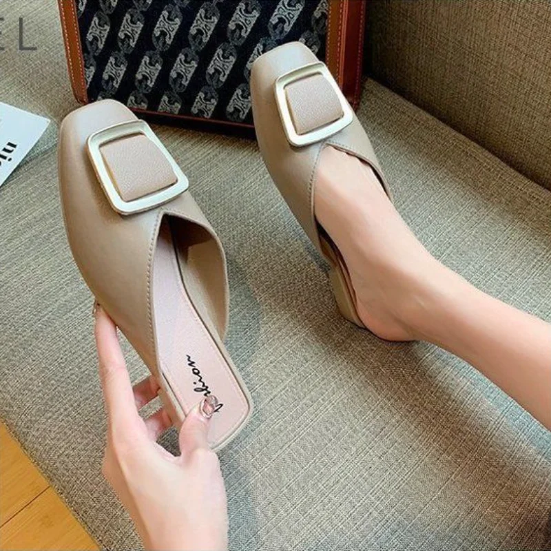 Outdoor Shoes Slippers Slip on Mules Flat Heel Women Slides Buckle Sandalias Zapatos De Mujer Calzado Summer Ladies Footwear
Outdoor Shoes Slippers Slip on Mules Flat Heel Women Slides Buckle Sandalias Zapatos De Mujer Calzado Summer Ladies Footwear
