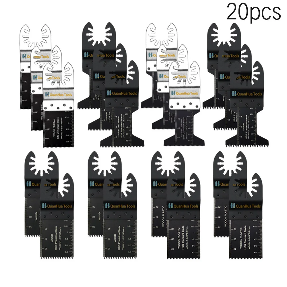 20pcs Multi-Function Bi-Metal Precision Saw Blades Oscillating Blade Multi Wood Cutting Kit Chipboard Tool Multimaster Supplies 
20pcs Multi-Function Bi-Metal Precision Saw Blades Oscillating Blade Multi Wood Cutting Kit Chipboard Tool Multimaster Supplies