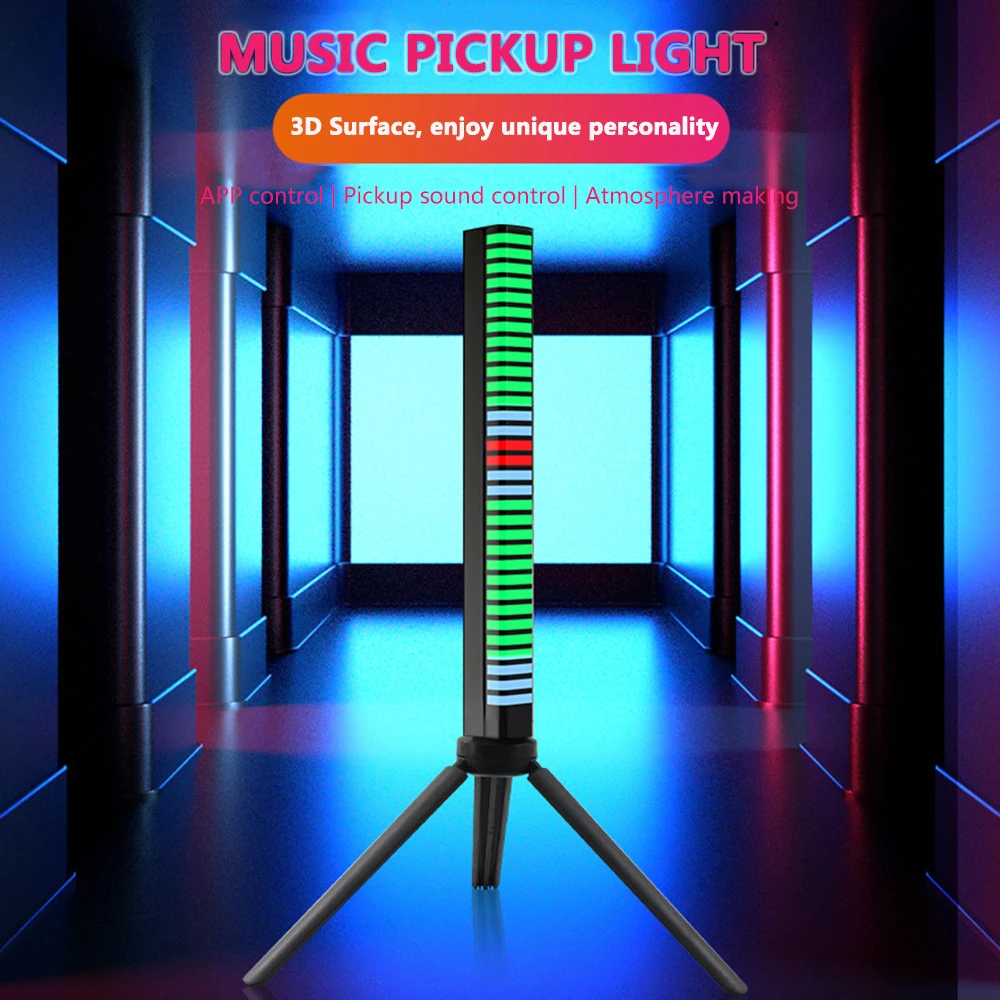 Sound Control 3D Display Pickup Rhythm Light RGB Music Ambient LED Night Light Bar APP Control Car Atmosphere Colorful Tube Lamp
Sound Control 3D Display Pickup Rhythm Light RGB Music Ambient LED Night Light Bar APP Control Car Atmosphere Colorful Tube Lamp
