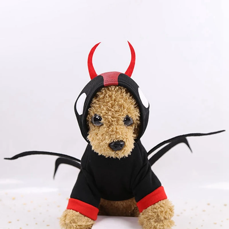 Pet Halloween Funny Spider Cosplay Coat Dogs Puppy 2-legged Hooded For Cold Weather | Дом и сад