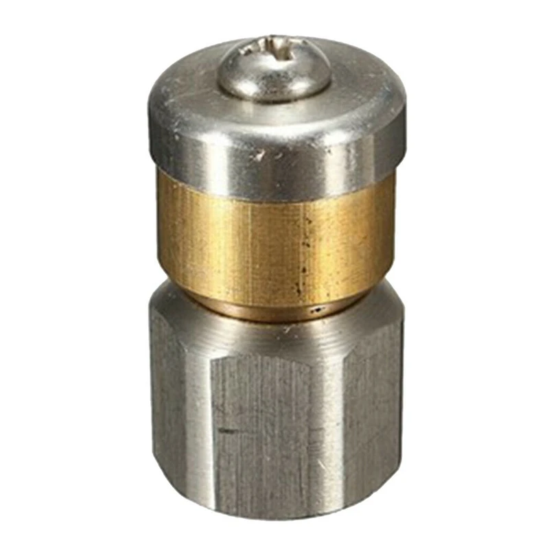 1/4inch Pressure Washer Rotary Rotating Sewer Cleaning Jetter Nozzle 
1/4inch Pressure Washer Rotary Rotating Sewer Cleaning Jetter Nozzle