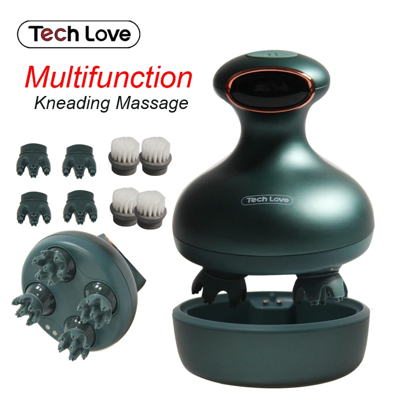 Techlove Smart Electric Scalp Massager Wireless Head Capillary Massage Machine Deep Tissue Kneading Stress Relief Face Cleaning
Techlove Smart Electric Scalp Massager Wireless Head Capillary Massage Machine Deep Tissue Kneading Stress Relief Face Cleaning