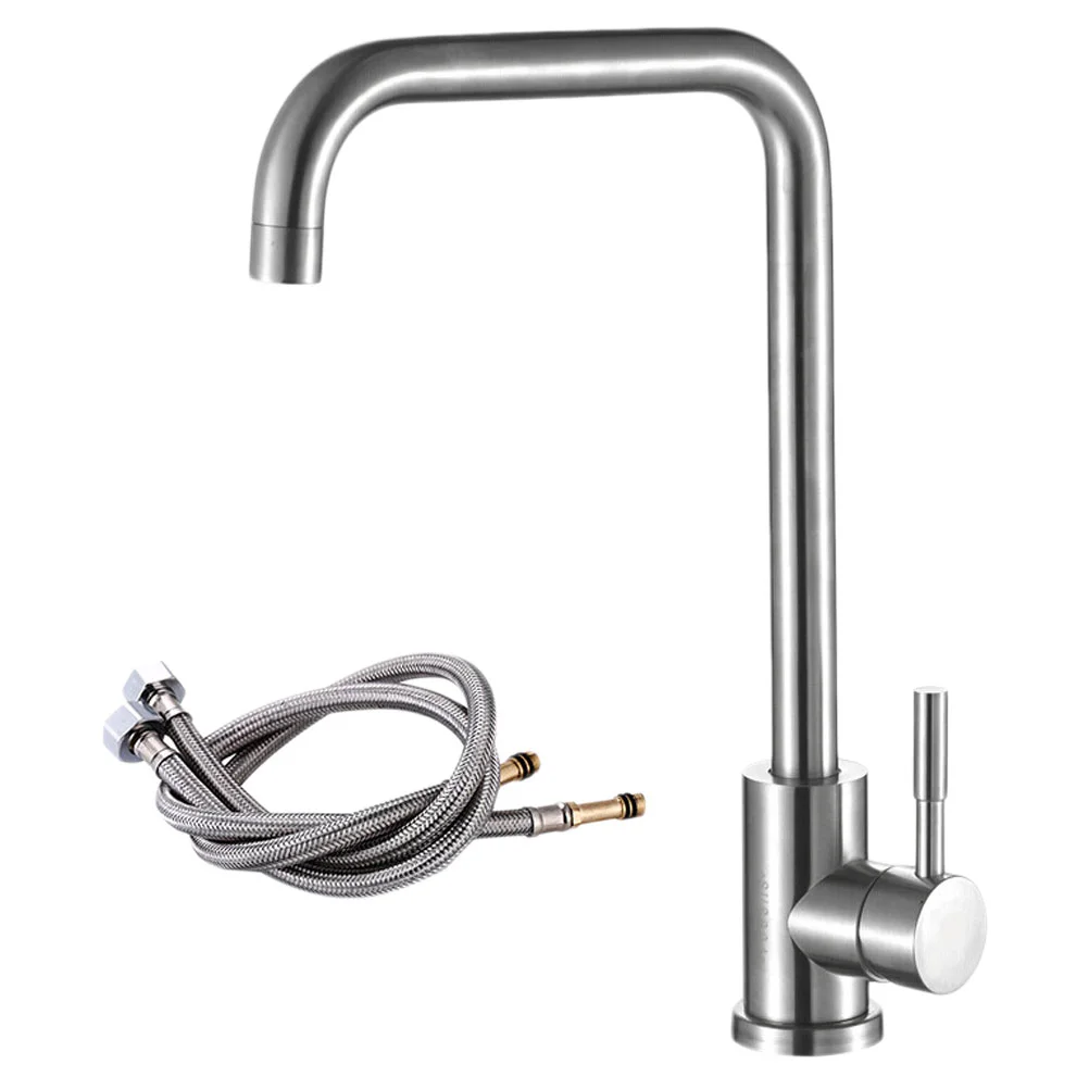 Stainless Steel Kitchen Single Hole Cold and Hot Water Washing with 2pcs 60cm Tubes (1200g)
Stainless Steel Kitchen Single Hole Cold and Hot Water Washing with 2pcs 60cm Tubes (1200g)