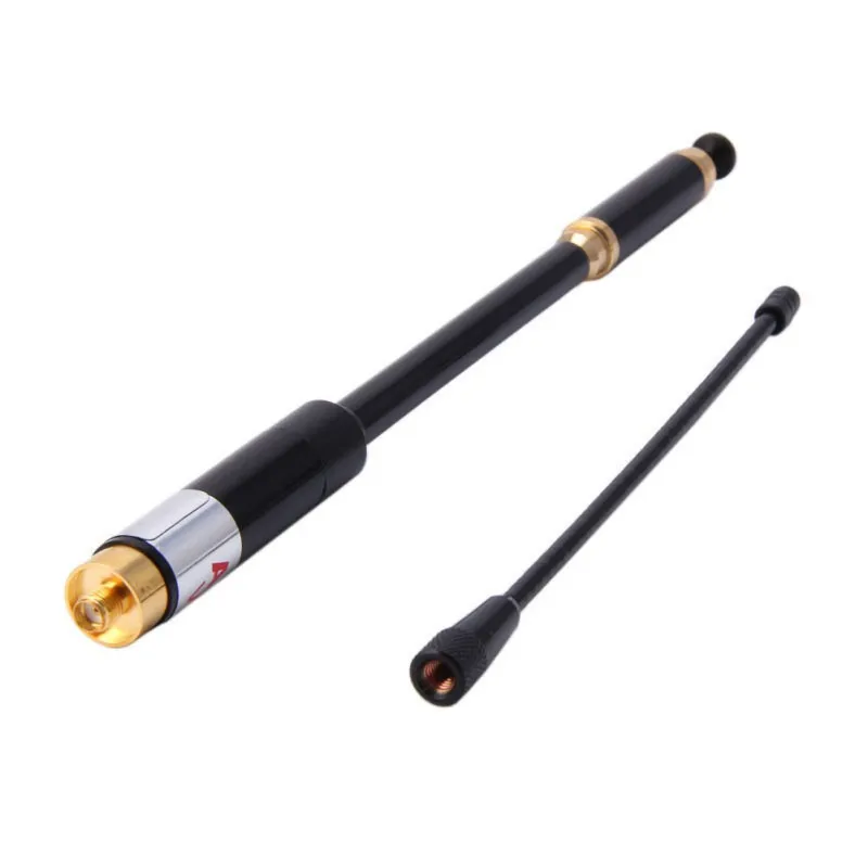 AL800 Двухдиапазонная 144/430 МГц SMA-Female телескопическая антенна для WOUXUN TYT HYT BAOFENG BF-888S UV-5R радио
AL800 Двухдиапазонная 144/430 МГц SMA-Female телескопическая антенна для WOUXUN TYT HYT BAOFENG BF-888S UV-5R радио