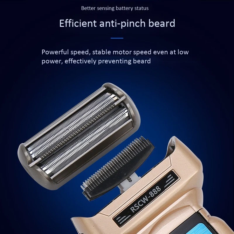 Men's 3 in 1 Electric Shaver Cleaning Face Trimmer Electric Razor Beard Trimmer Head Body Shaving Machine Set US Plug
Men's 3 in 1 Electric Shaver Cleaning Face Trimmer Electric Razor Beard Trimmer Head Body Shaving Machine Set US Plug