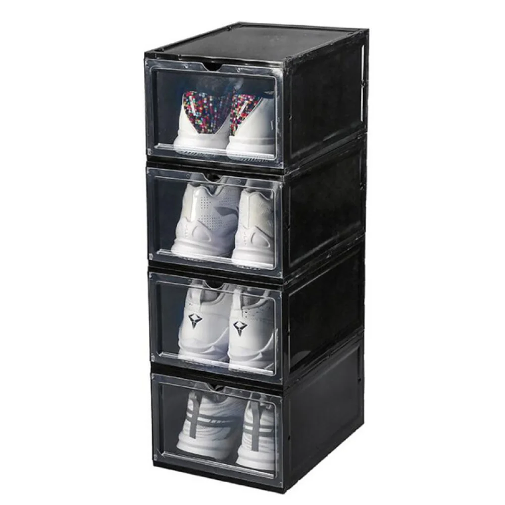 2pcs Clamshell Plastic Transparent Sneakers Storage Boxes Anti-oxidation Organizer Shoe Wall Collection Display Rack
2pcs Clamshell Plastic Transparent Sneakers Storage Boxes Anti-oxidation Organizer Shoe Wall Collection Display Rack