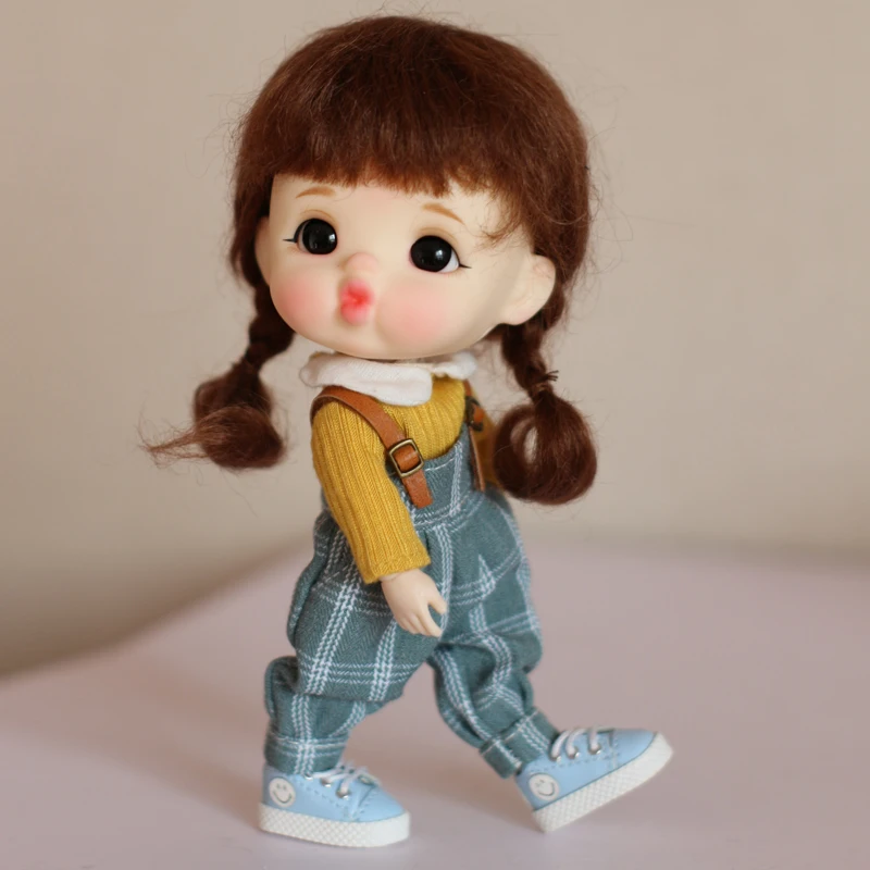 Ob11 кукла на заказ 1/8bjd кукла голова Милая макияж 1/12BJD кукла включая детскую голову + парик + одежду + обувь + тело
Ob11 кукла на заказ 1/8bjd кукла голова Милая макияж 1/12BJD кукла включая детскую голову + парик + одежду + обувь + тело