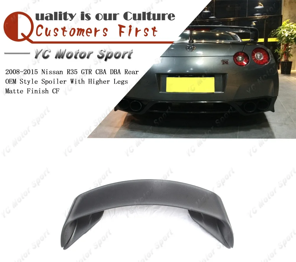 Car Accessories Matte Finish Carbon Fiber OEM Style Spoiler with Higher Legs Fit For 2008-2020 R35 GTR CBA DBA Rear Trunk Wing
Car Accessories Matte Finish Carbon Fiber OEM Style Spoiler with Higher Legs Fit For 2008-2020 R35 GTR CBA DBA Rear Trunk Wing