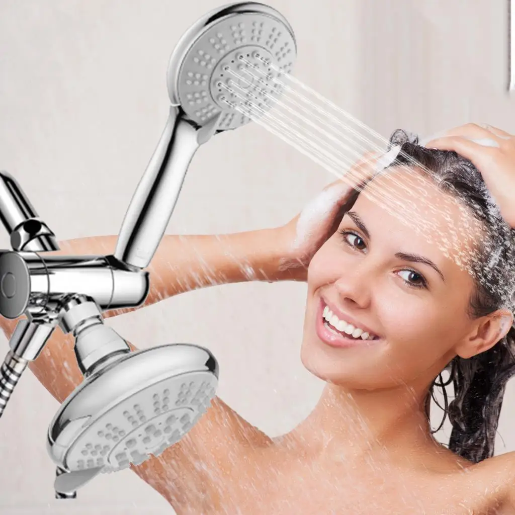 Bathroom Shower Head High Pressure 3-Way Rainfall Rain Showerhead Combo Water Saving Handheld Showerhead with Hose
Bathroom Shower Head High Pressure 3-Way Rainfall Rain Showerhead Combo Water Saving Handheld Showerhead with Hose