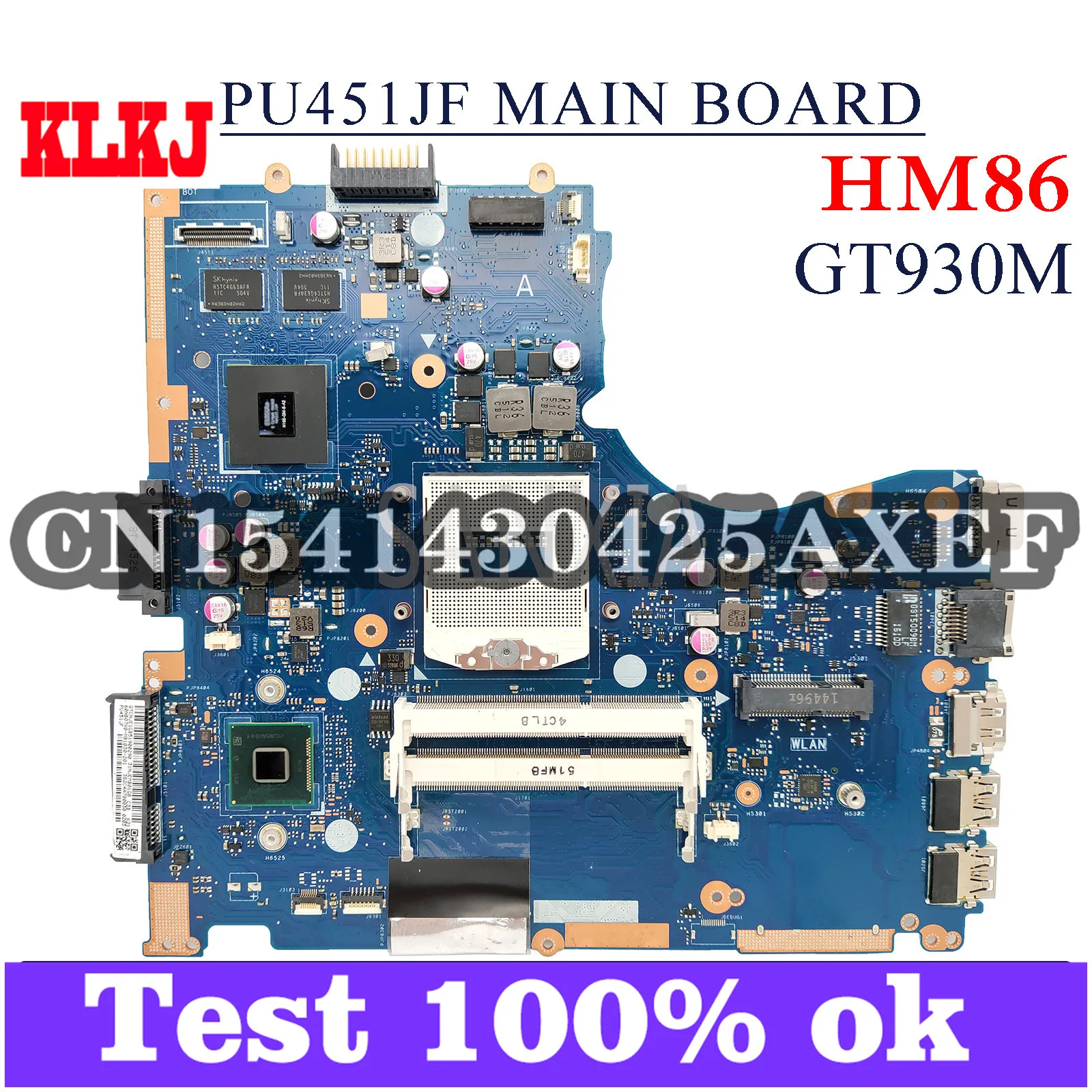 Материнская плата KLKJ DANJEBMB6C0 для ноутбука ASUS PU451JF PU451J, оригинальная материнская плата HM86 GT930M
Материнская плата KLKJ DANJEBMB6C0 для ноутбука ASUS PU451JF PU451J, оригинальная материнская плата HM86 GT930M