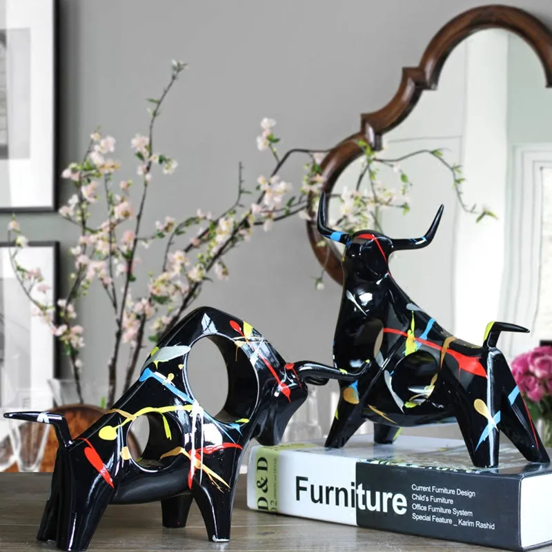 Creative Resin Cow Bull Statue Vintage Abstract Art Home Decor Crafts Room Decoration Resin Bar Cattle Animal Figurines X4087
Creative Resin Cow Bull Statue Vintage Abstract Art Home Decor Crafts Room Decoration Resin Bar Cattle Animal Figurines X4087