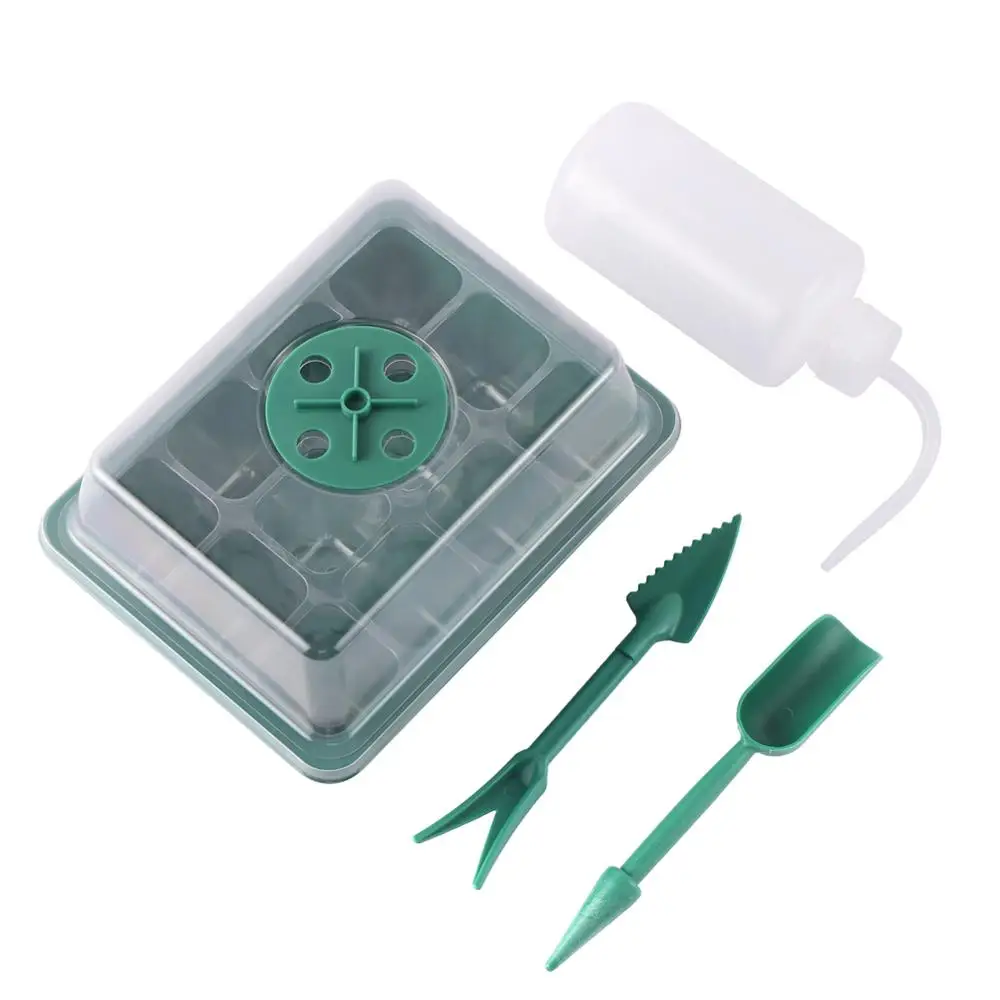 Gardening 12 Cells Seeding Nursery Box with Breathable Clear Cover Plants Seedling Germination Box with Squeeze bottle Shovel
Gardening 12 Cells Seeding Nursery Box with Breathable Clear Cover Plants Seedling Germination Box with Squeeze bottle Shovel