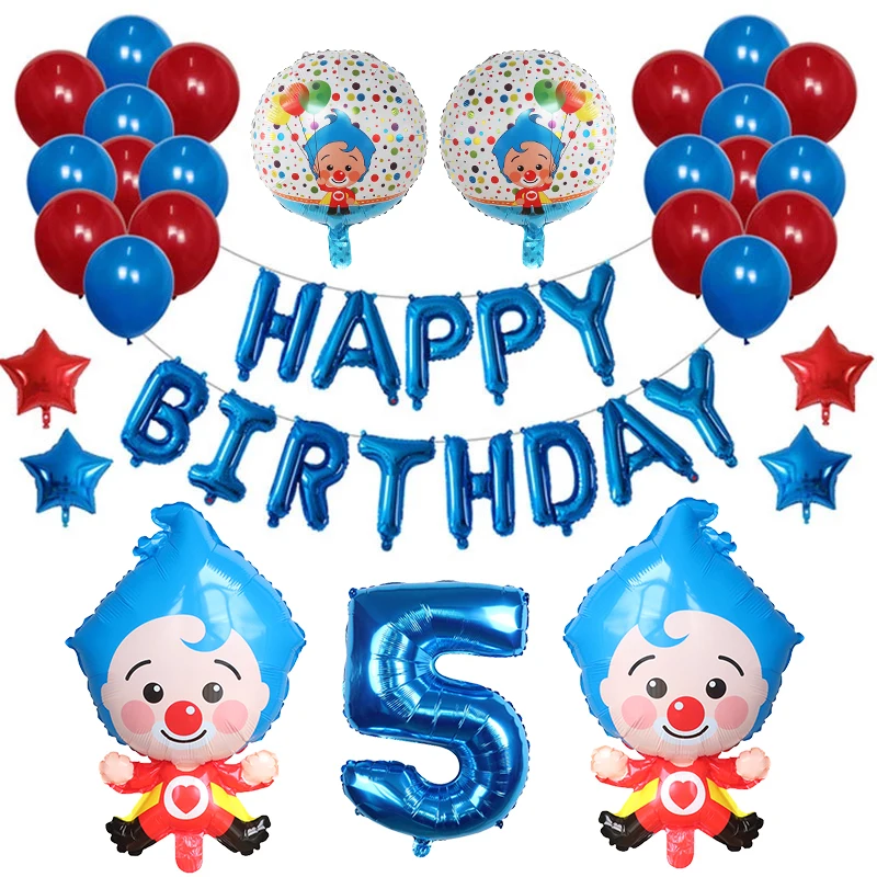 42Pcs Cartoon Clown Foil Balloons Set Blue Number Air Globos Children's Happy Birthday Party Decorations Kids Toys Gift Supplies
42Pcs Cartoon Clown Foil Balloons Set Blue Number Air Globos Children's Happy Birthday Party Decorations Kids Toys Gift Supplies