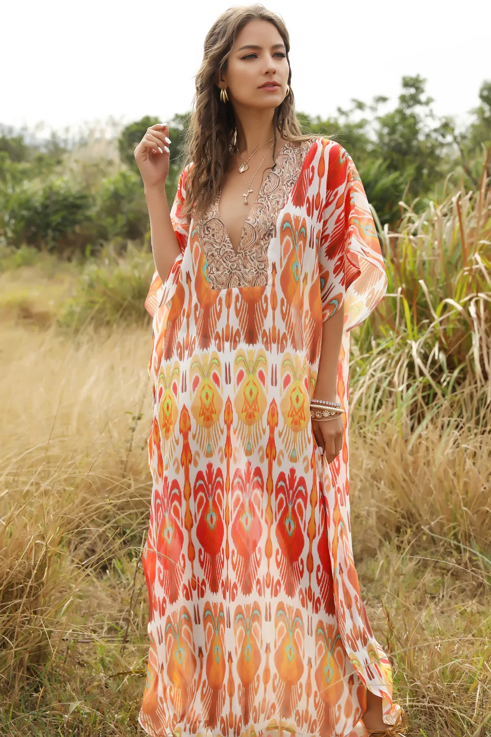 2020 new fashion style Bohemian Loose Print Batwing Sleeve omighty sexy dress for lady free shipping
2020 new fashion style Bohemian Loose Print Batwing Sleeve omighty sexy dress for lady free shipping