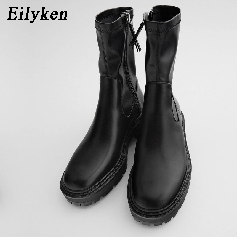 Eilyken New Design Ankle Boots Sexy Round Toe Zipper Thick Bottom Winter Fur Black Outdoor Fashion Ladies Modern Boots
Eilyken New Design Ankle Boots Sexy Round Toe Zipper Thick Bottom Winter Fur Black Outdoor Fashion Ladies Modern Boots