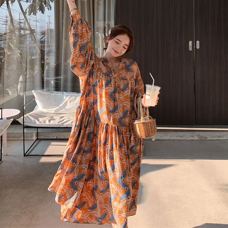 LANMREM 2021 New Summer Dresses Lapel Autumn Lantern Sleeve Mid-length Dress Women Korea Loose All-match Vestidos Tide PF399 
LANMREM 2021 New Summer Dresses Lapel Autumn Lantern Sleeve Mid-length Dress Women Korea Loose All-match Vestidos Tide PF399